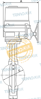 AL型電動(dòng)對(duì)夾式軟密封蝶閥結(jié)構(gòu)圖