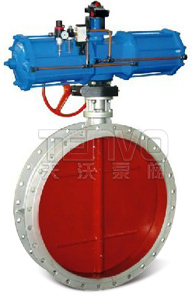 氣動(dòng)法蘭式通風(fēng)蝶閥實(shí)物圖