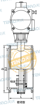 D641W氣動(dòng)通風(fēng)蝶閥結(jié)構(gòu)圖