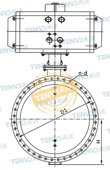 氣動(dòng)通風(fēng)蝶閥結(jié)構(gòu)圖