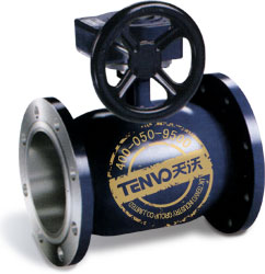 （法蘭連接）蝸輪縮徑全焊接球閥實(shí)物圖