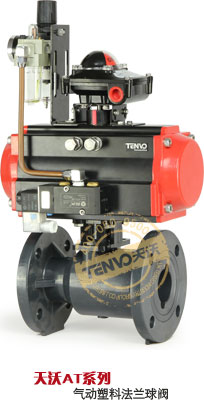 AT系列氣動(dòng)塑料法蘭球閥