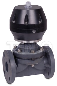 UPVC氣動塑料隔膜閥實(shí)物圖