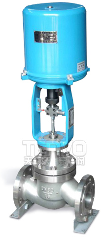 配3810電子式電動(dòng)套筒調(diào)節(jié)閥實(shí)物圖