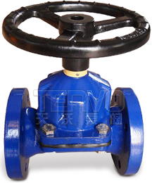 直通式襯膠隔膜閥