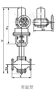 常溫型ZSPQ氣動(dòng)活塞切斷閥外形尺寸圖