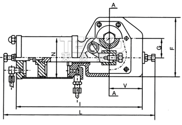 ZSQ系列氣動(dòng)執(zhí)行器結(jié)構(gòu)圖